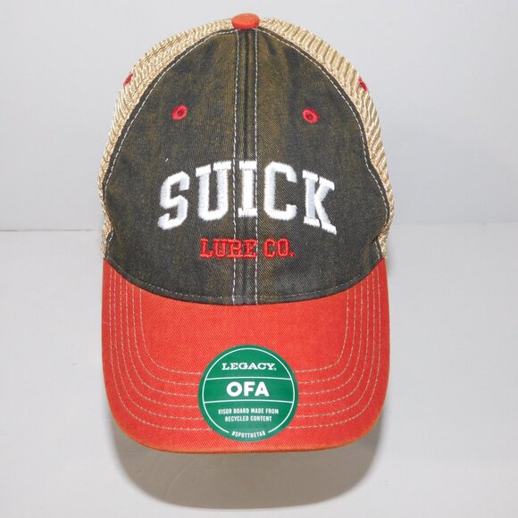 Suick  Muskie Pike  Lures Legacy OFA Adjustable Trucker Hat Cap NEW unused - Picture 11 of 11